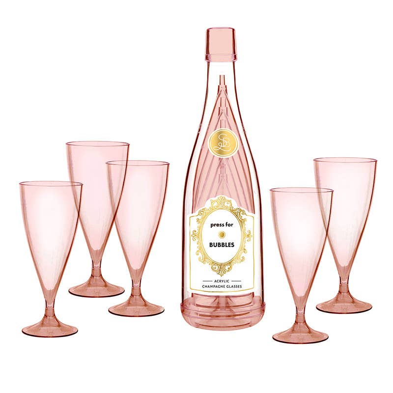 Acrylic Champagne Glasses