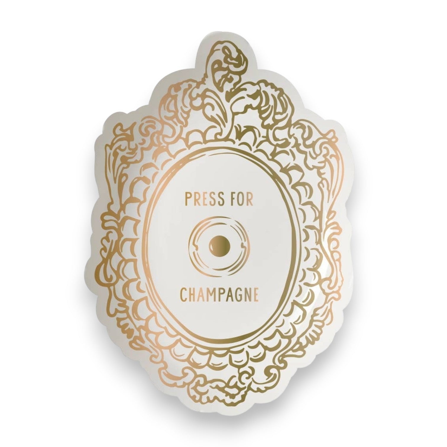 Press For Champagne Trinket Tray
