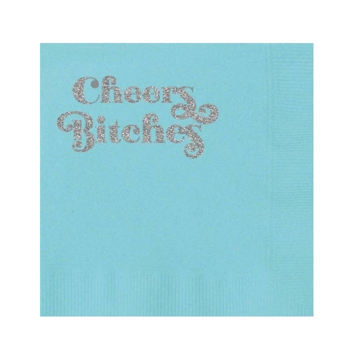 Cheers Bitches Blue Napkins
