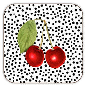 Cherry Polka Dot Coaster