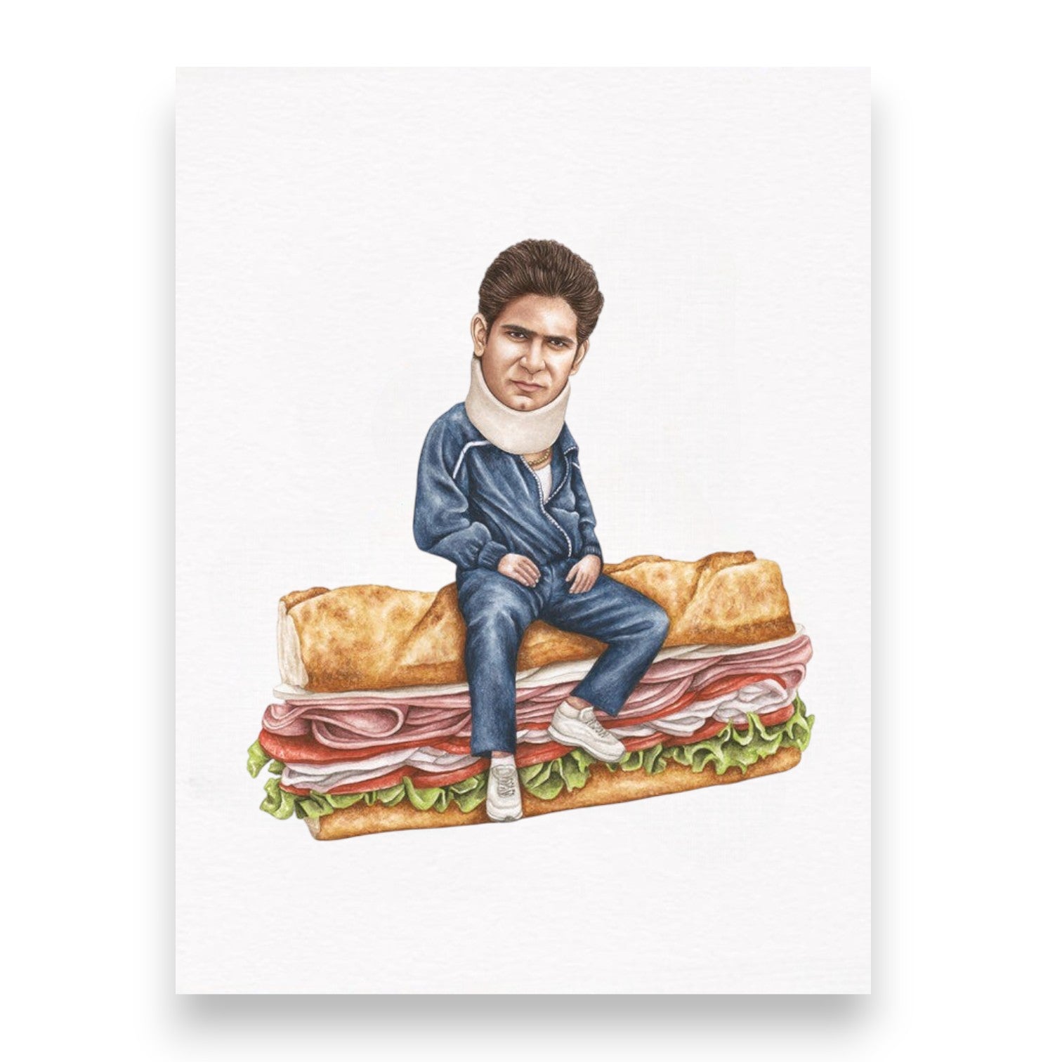 Christopher Moltisanti Sopranos On Sandwich Print