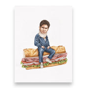 Christopher Moltisanti Sopranos On Sandwich Print