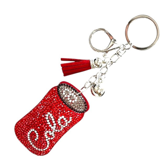 Rhinestone Cola Keychain