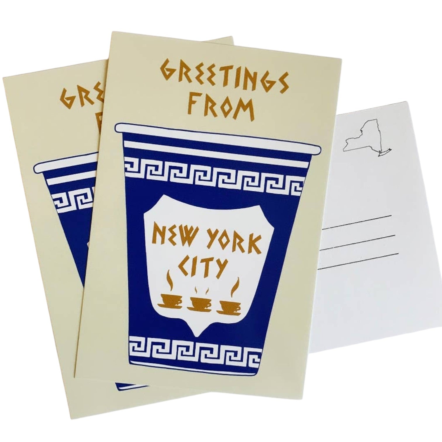 Coffee Cup NY Postcard