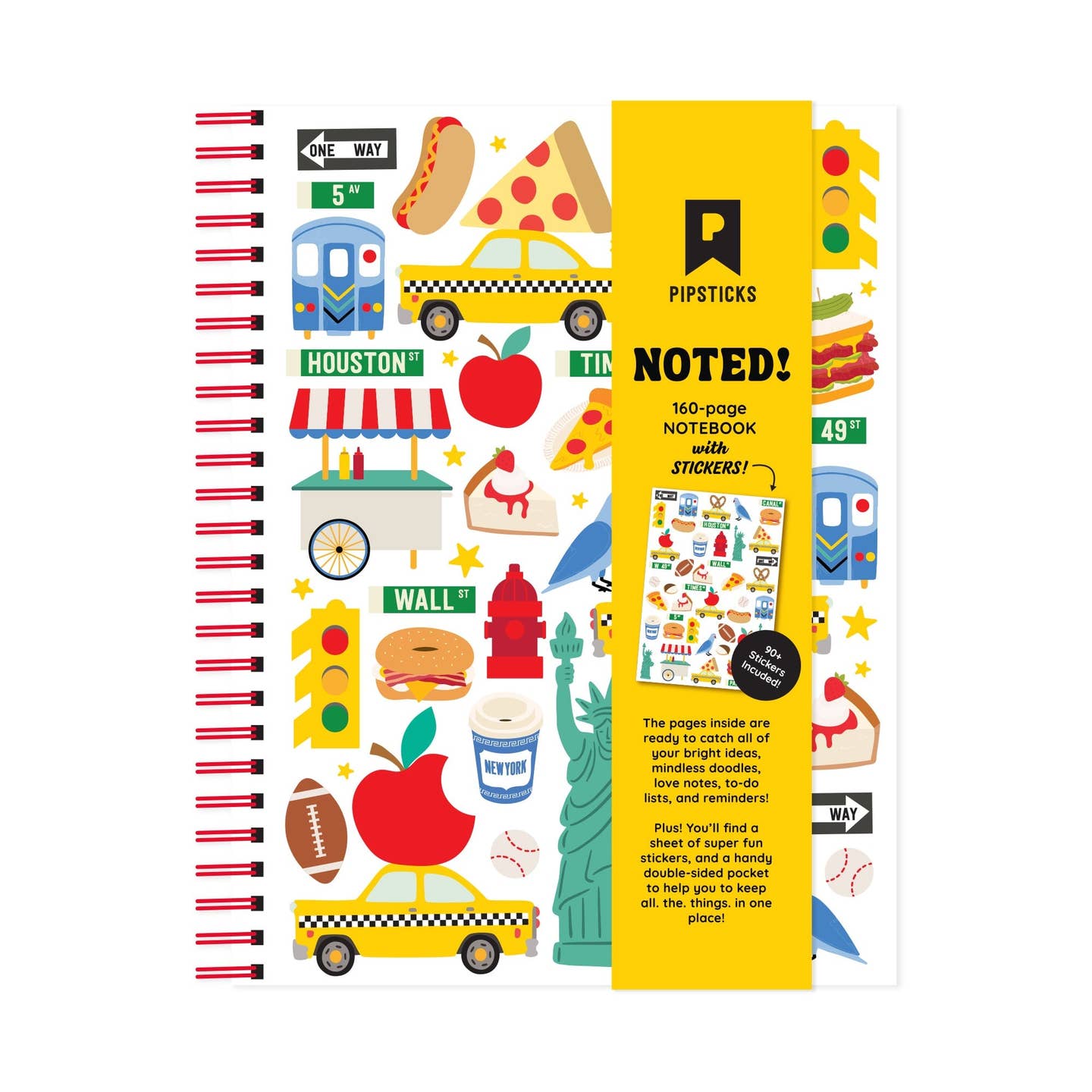 New York Spiral Stickerbook