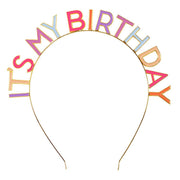 Pastel Its My Birthday Headband