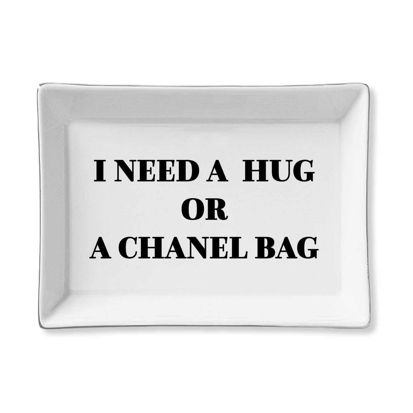 I Need A Hug Ceramic Tray