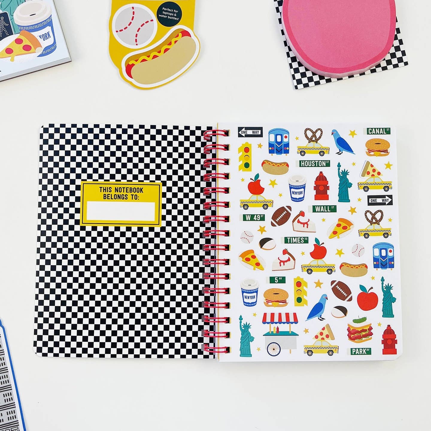 New York Spiral Stickerbook