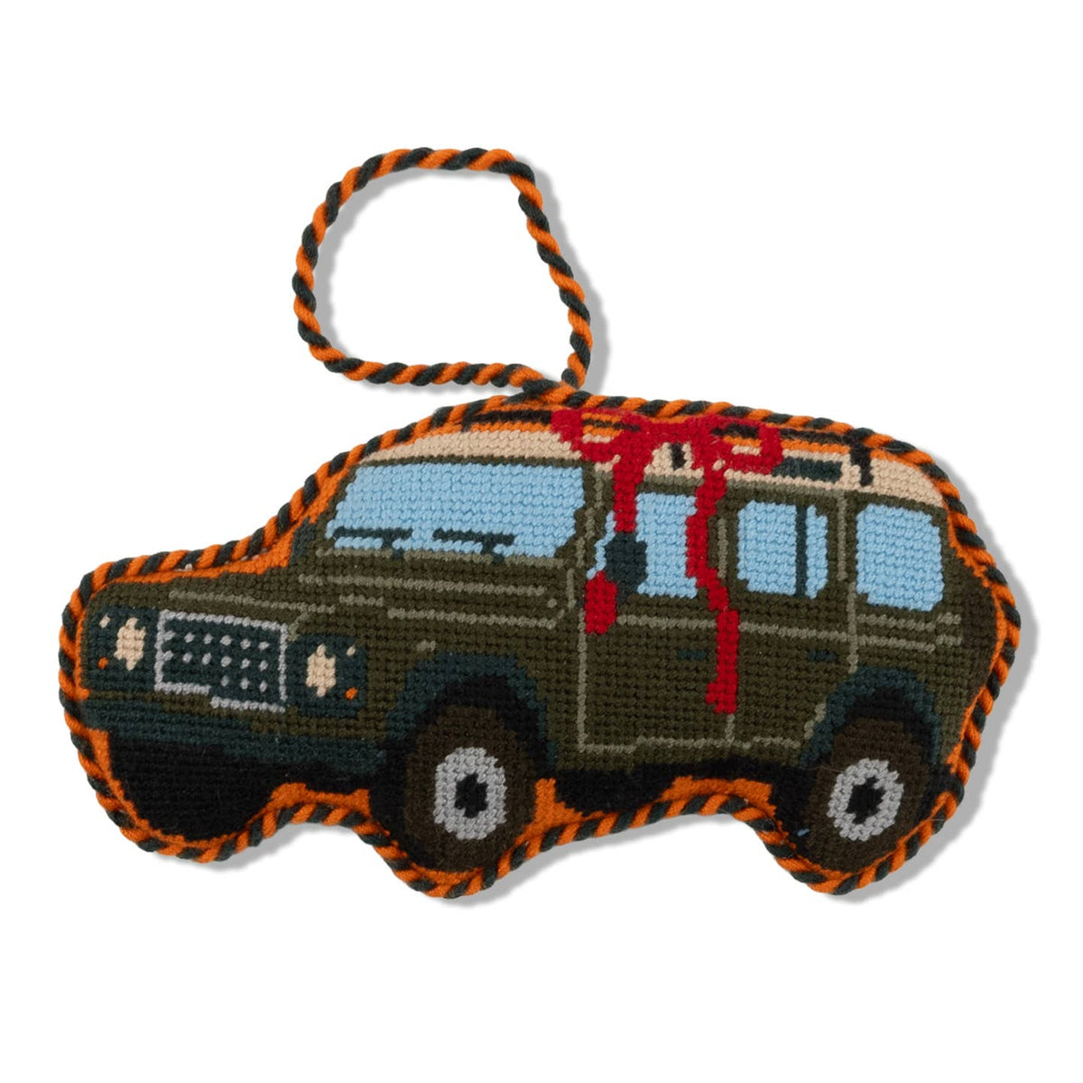 Defender Needlepoint Ornament
