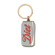 Diet Coke Enamel Keychain
