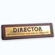 Director Wooden Nameplate