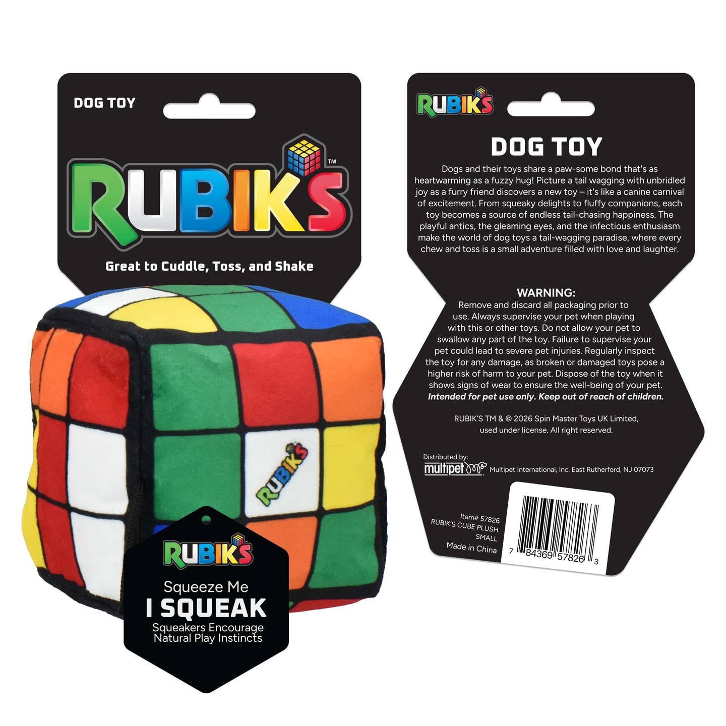 Rubiks Cube Dog Toy