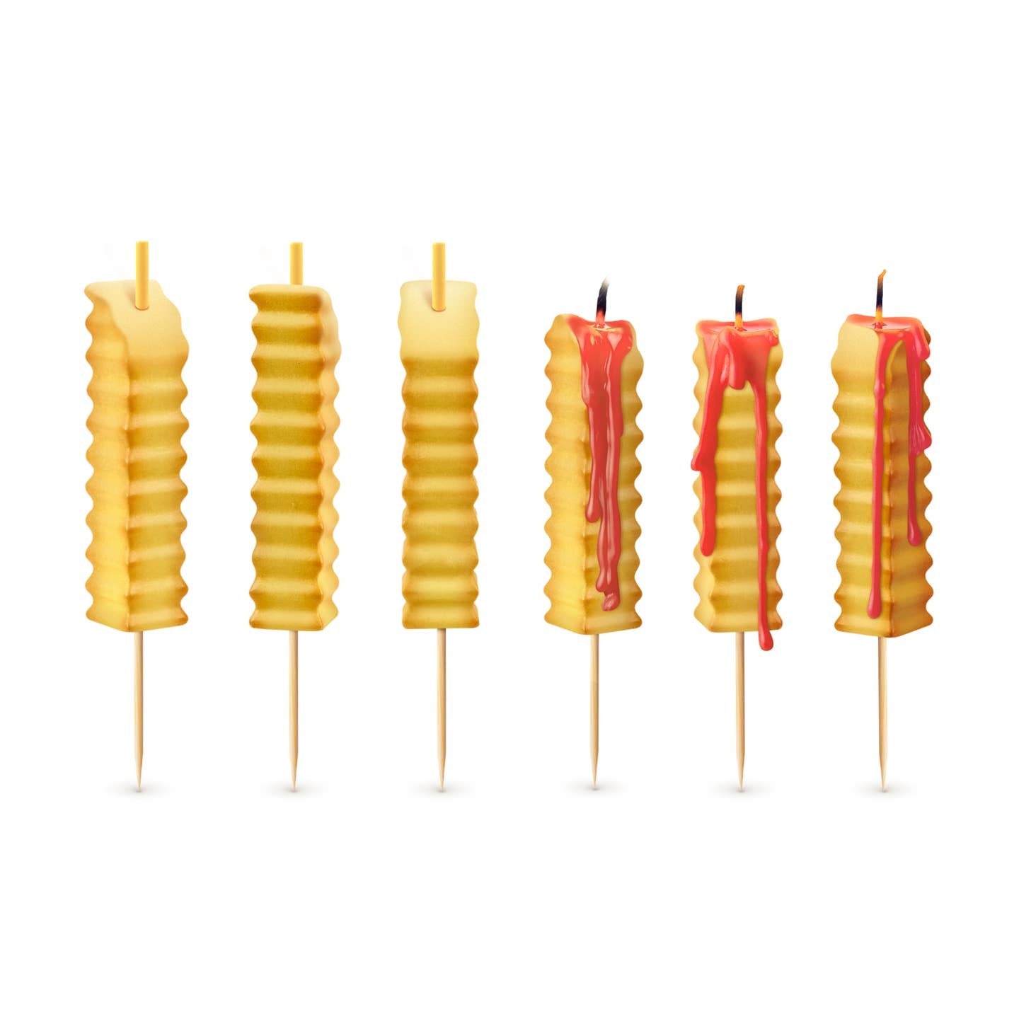 French Fry Birthday Candles