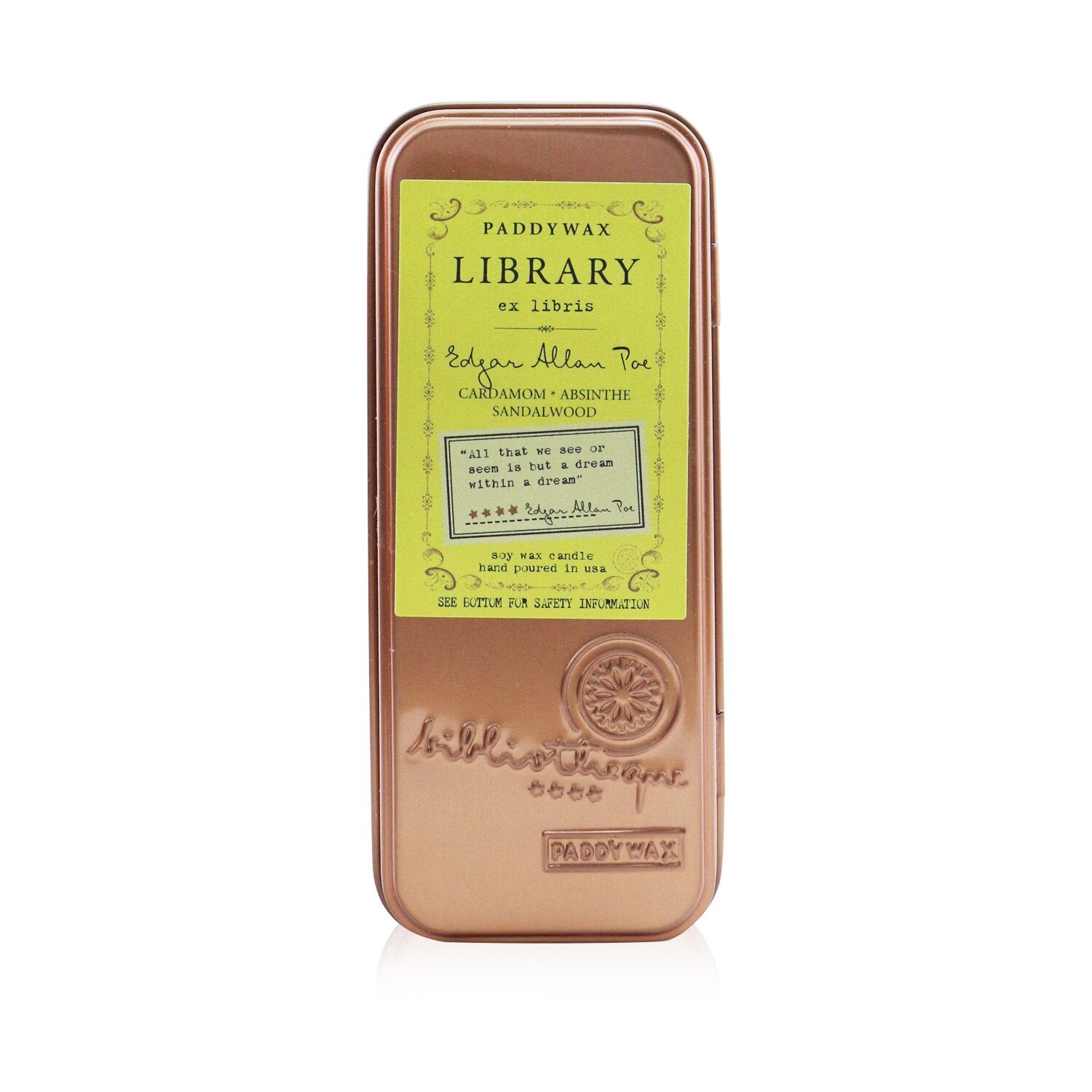 Edgar Allan Poe Travel Candle