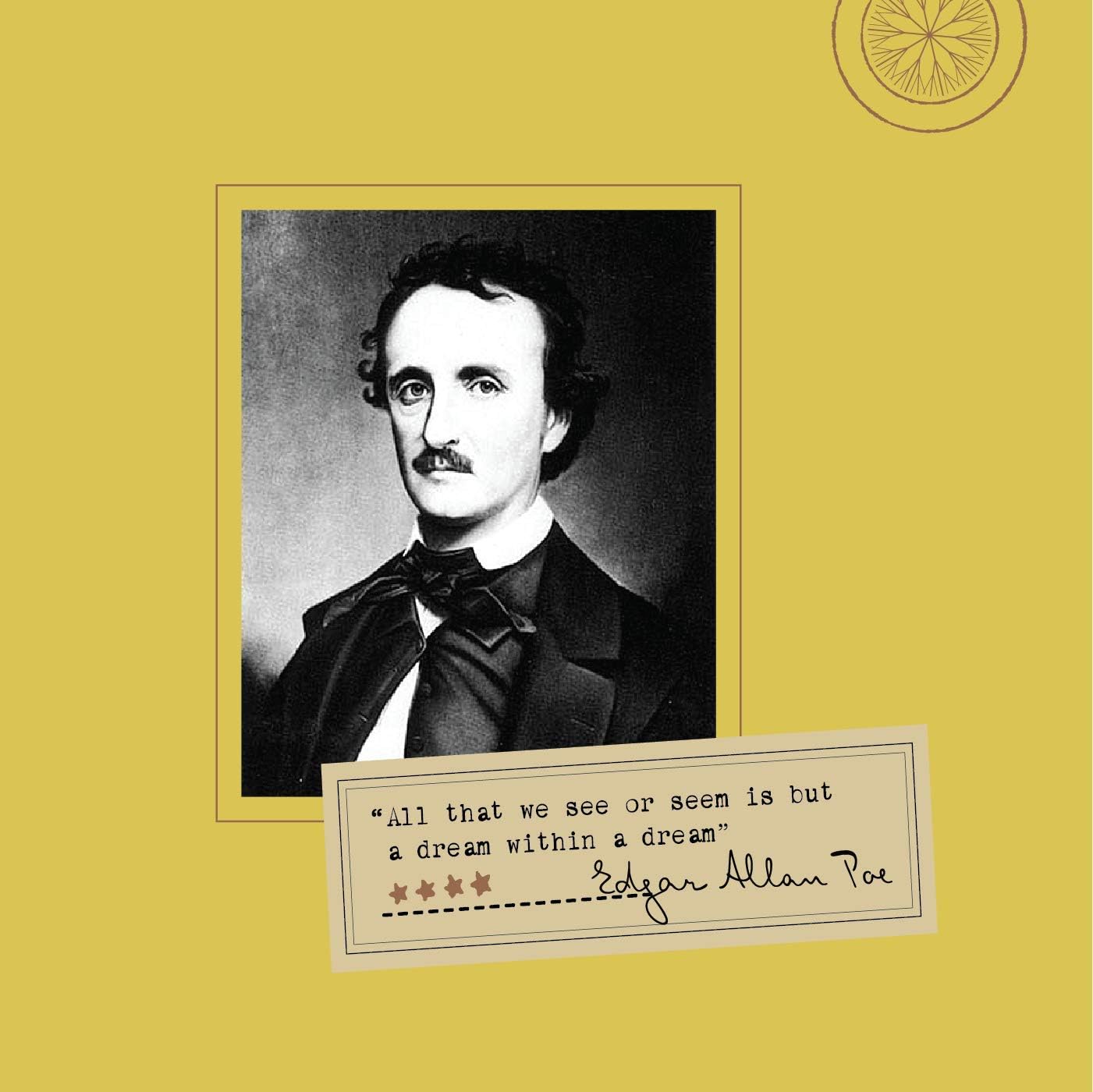 Edgar Allan Poe Travel Candle