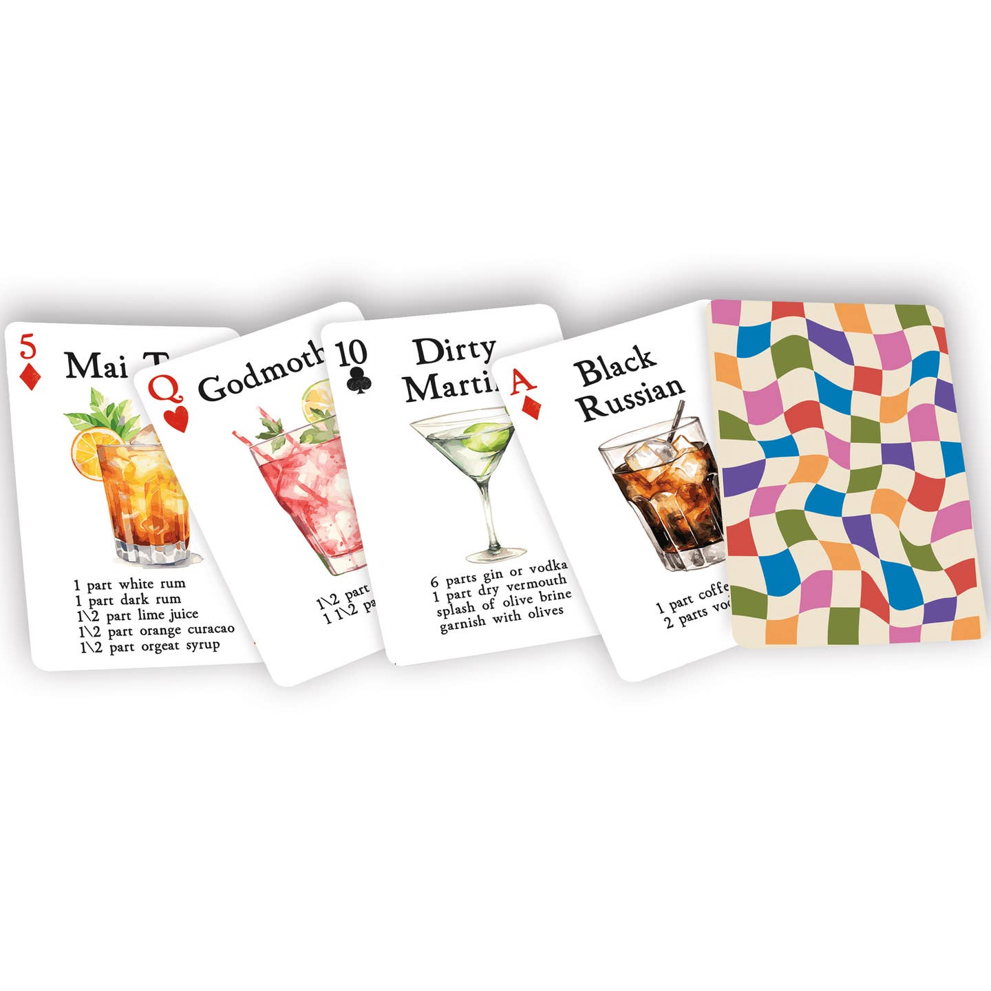 Cocktail Recipes Playing Cards