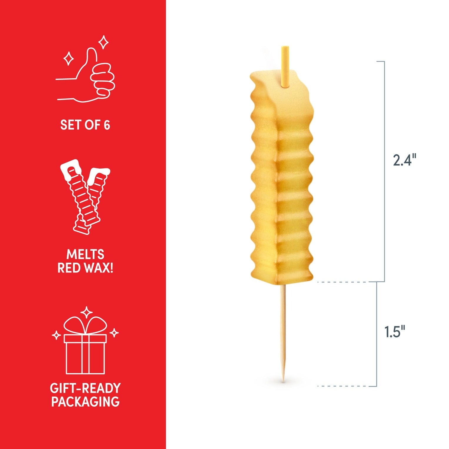 French Fry Birthday Candles