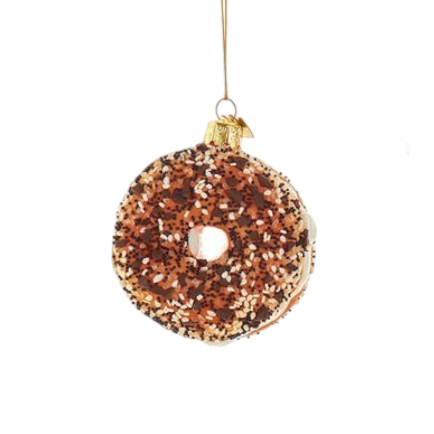 Bagel Glass Ornament