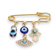 Evil Eye Safety Pin