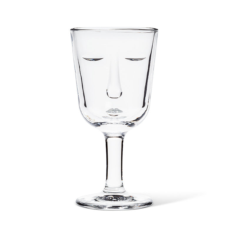Resting B Face Glass Goblet