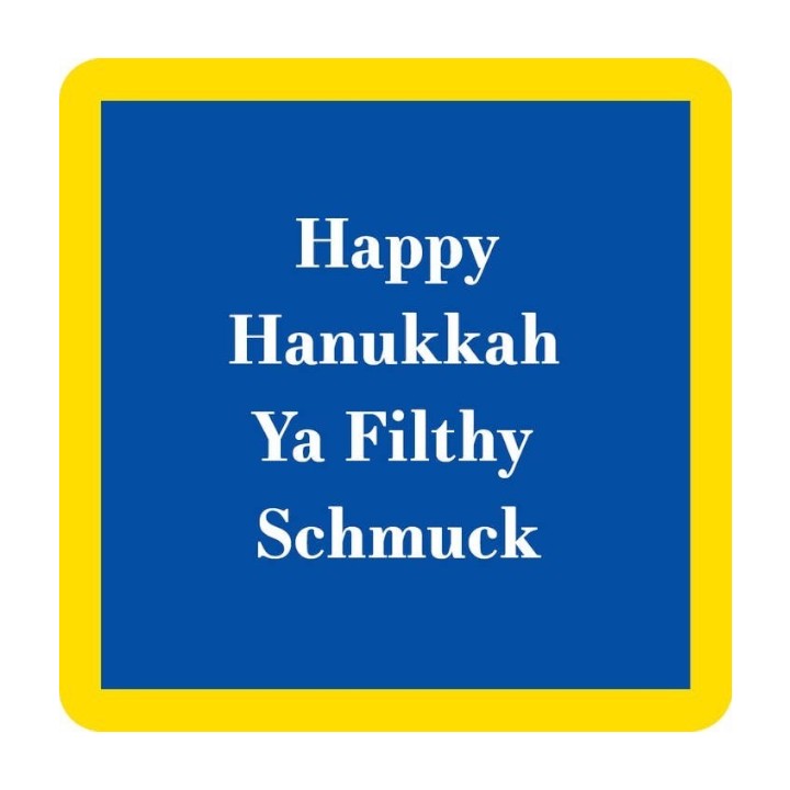 Happy Hanukkah Coaster