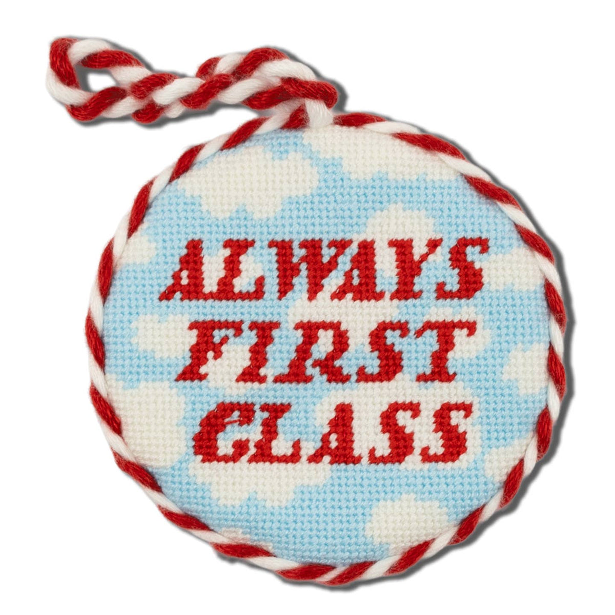 Always First Class Needlepoint Ornaments