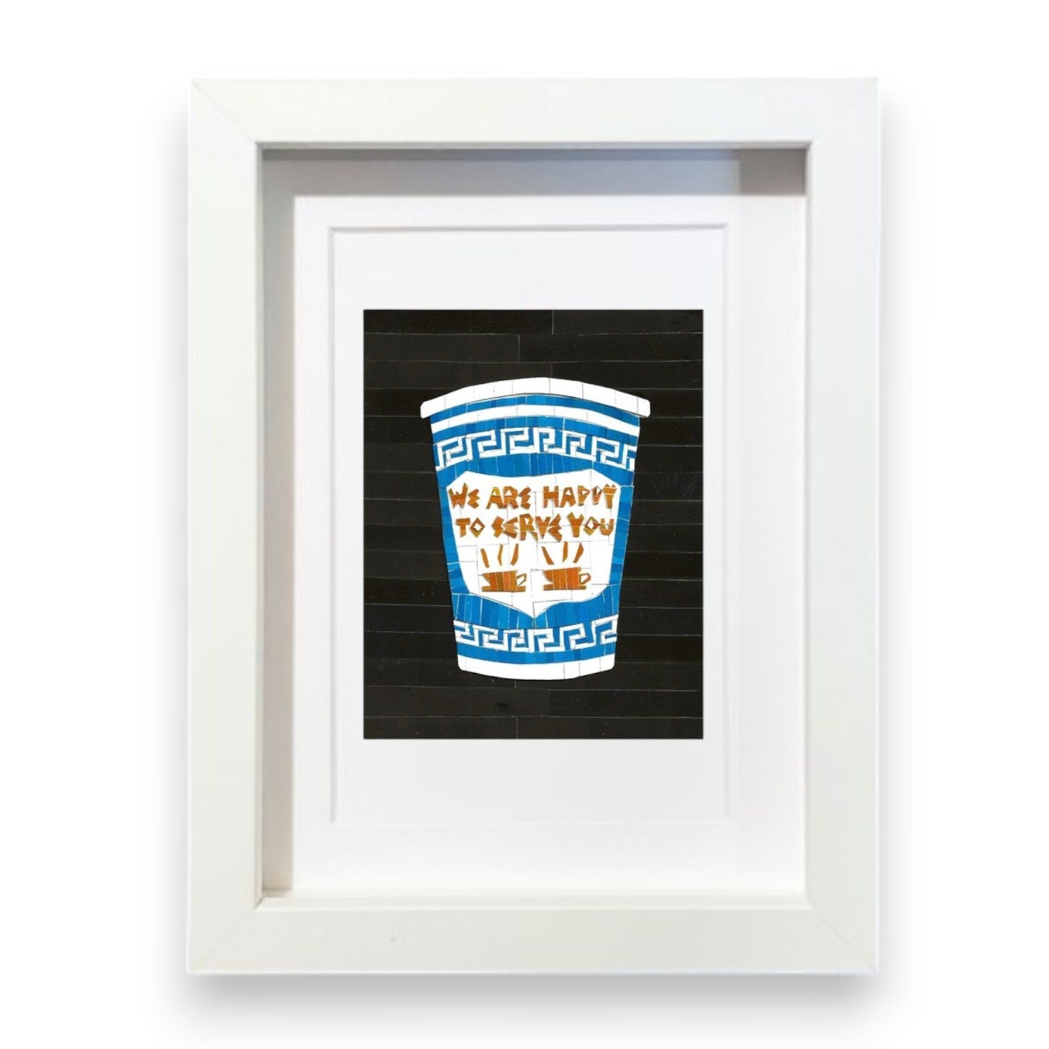 Nyc Coffee Cup Framed Print