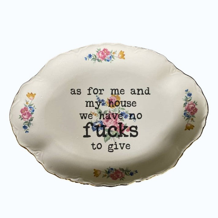 As For Me And My House Plate