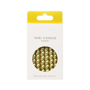 Twirl Gold Birthday Candles