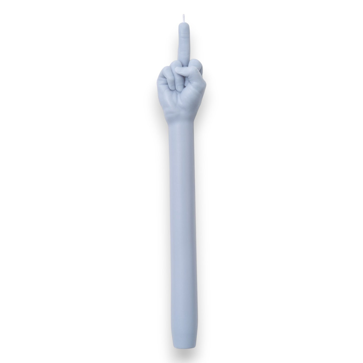 F You Grey Taper Candle