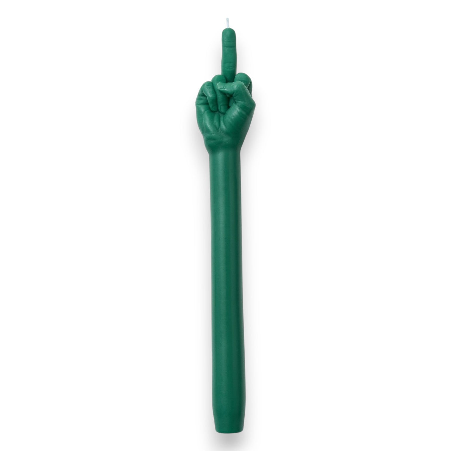 F You Green Taper Candle
