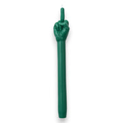 F You Green Taper Candle