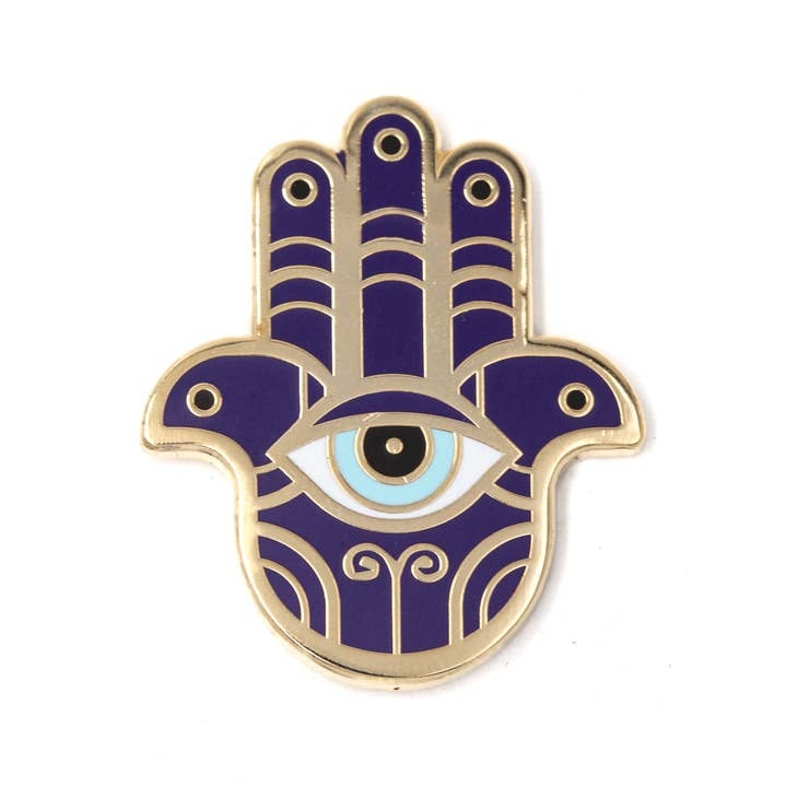Hamsa Enamel Pin