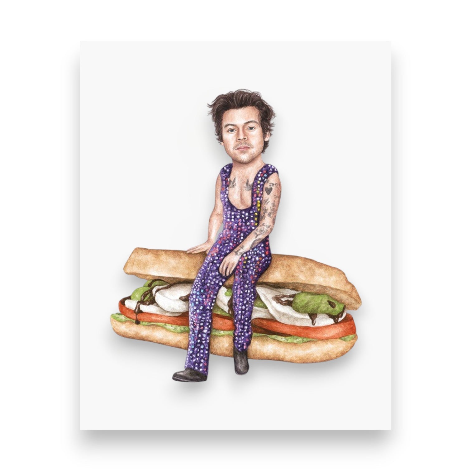 Harry Styles On Sandwich Print