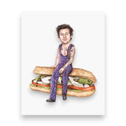 Harry Styles On Sandwich Print