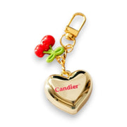 Gold Heart Lip Balm Keychain