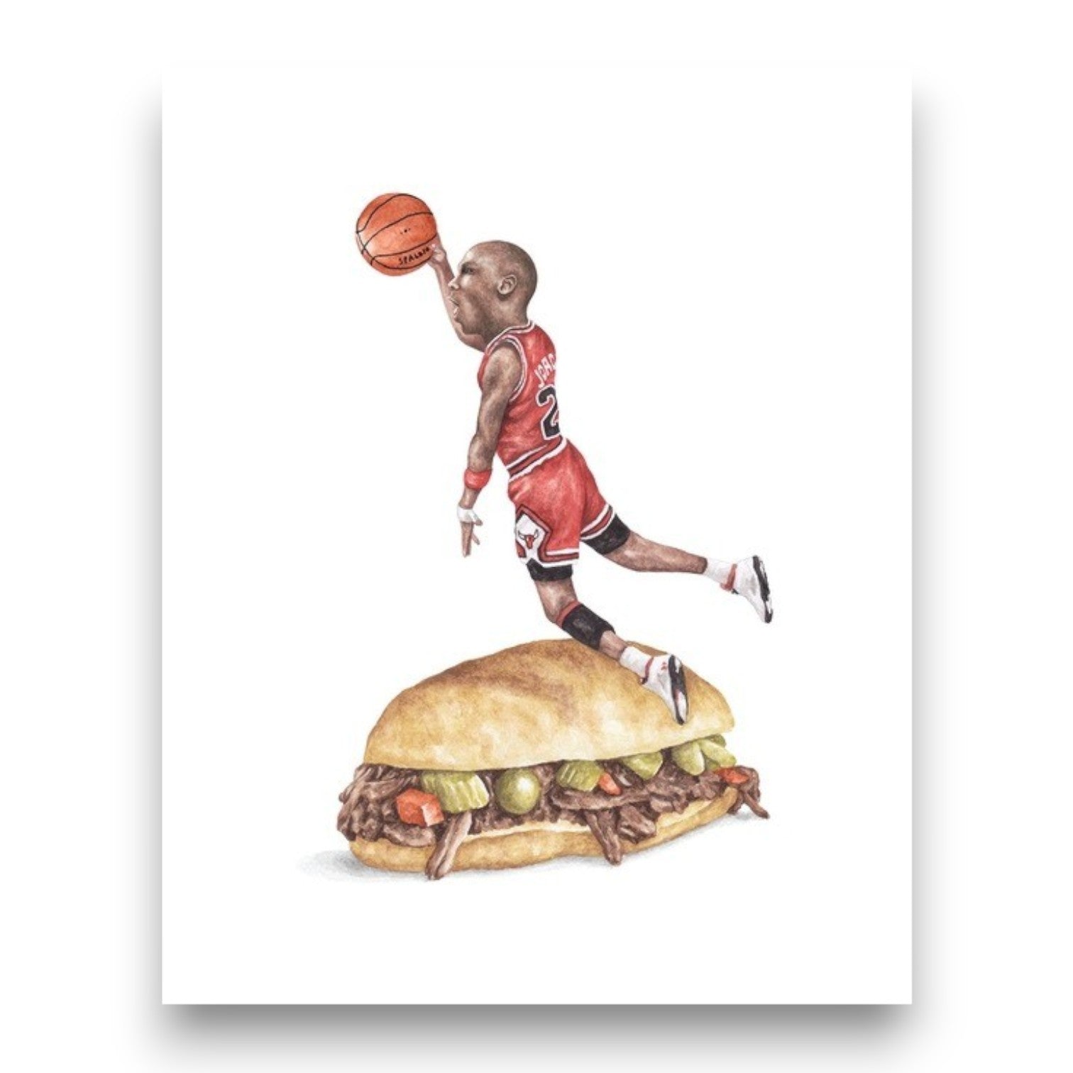 Michael Jordan On Sandwich Print