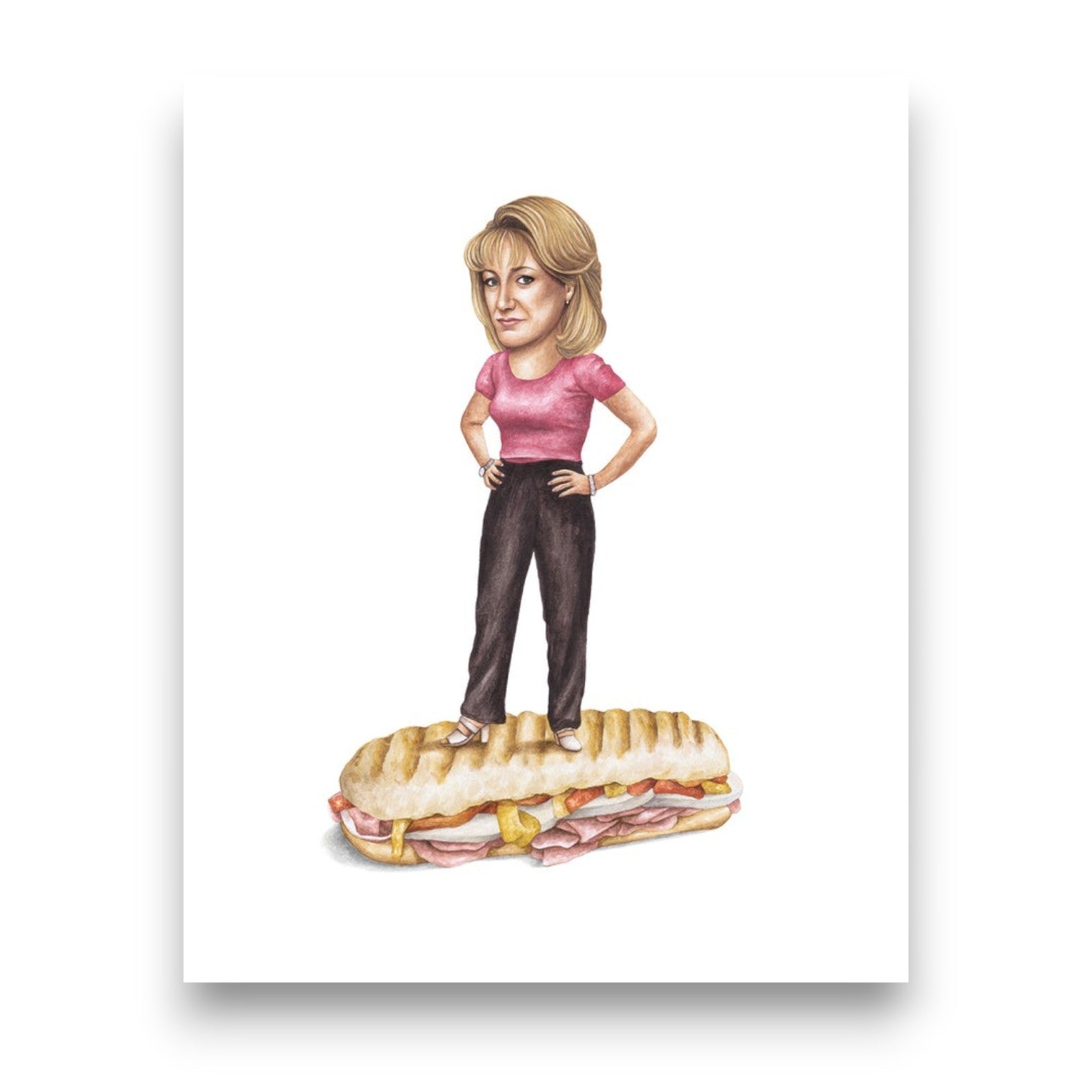 Carmela Soprano On Sandwich Print