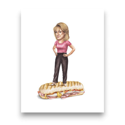 Carmela Soprano On Sandwich Print