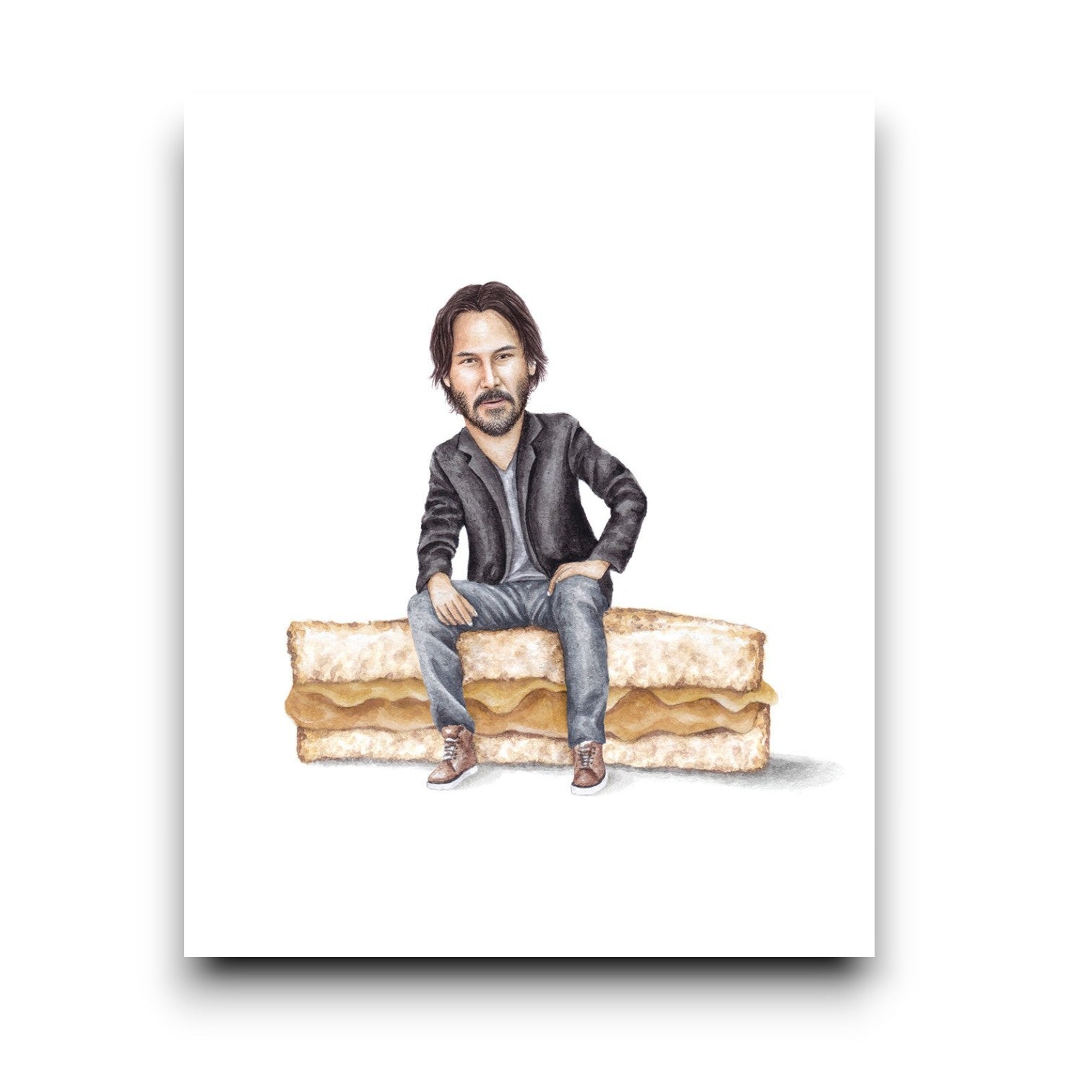 Keanu Reeves On Sandwich Print