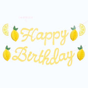 Happy Birthday Lemon Banner