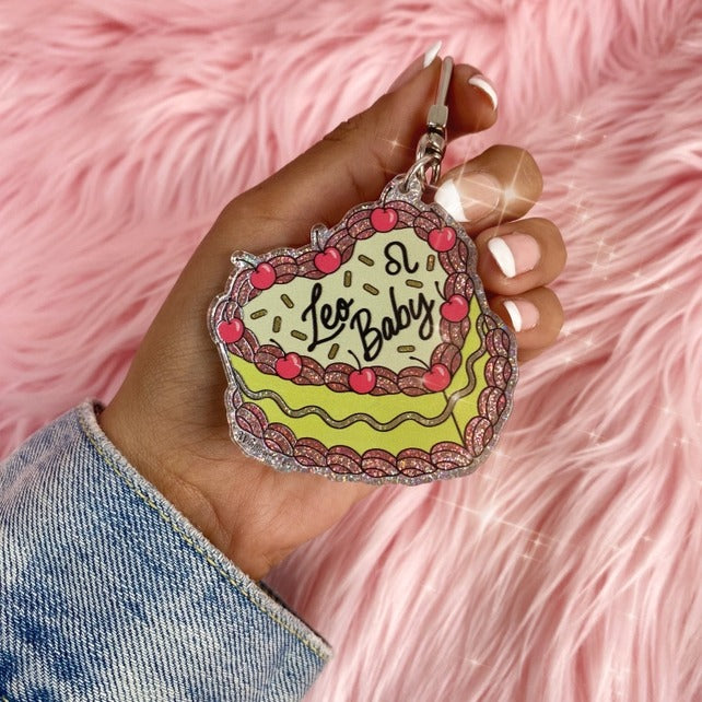 Zodiac Cake Keychain