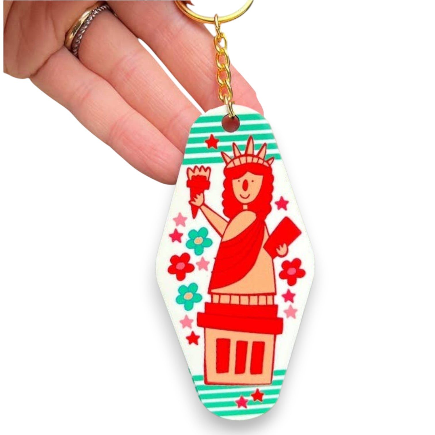 New York Liberty Keychain