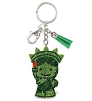 Rhinestone Lady Liberty Keychain