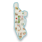 Manhattan Map Magnet