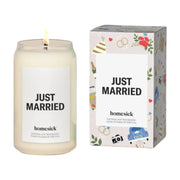 Just Married Candle