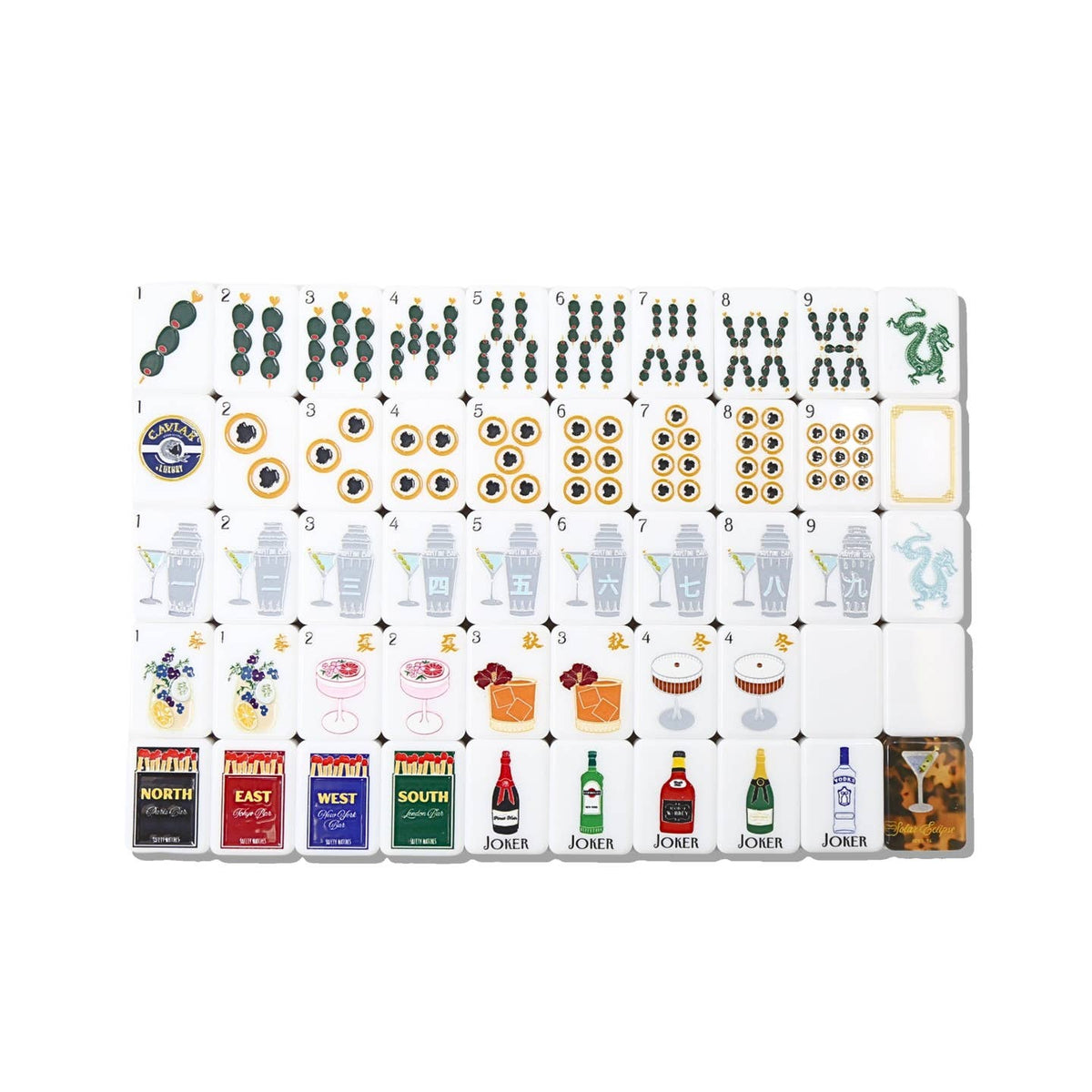 Martini Mahjong Set