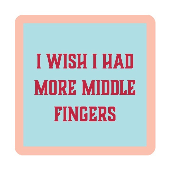 Middle Finger Coaster