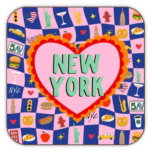 New York Heart Coaster