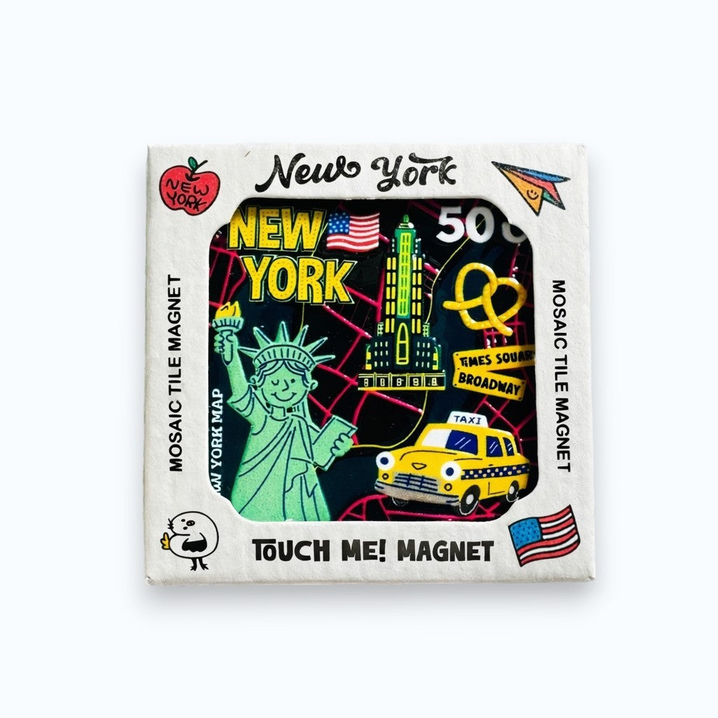 New York Icons Ceramic Magnet